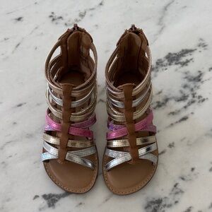 Tucker + Tate Pink, Silver, and Brown Kids Sandals